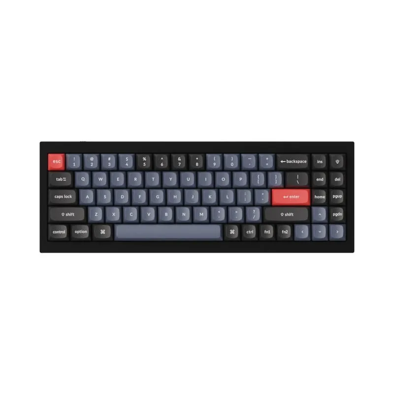 Keychron Q7 70% Red G Pro Switches Aluminium RGB Wired Keyboard - Black - Image 2