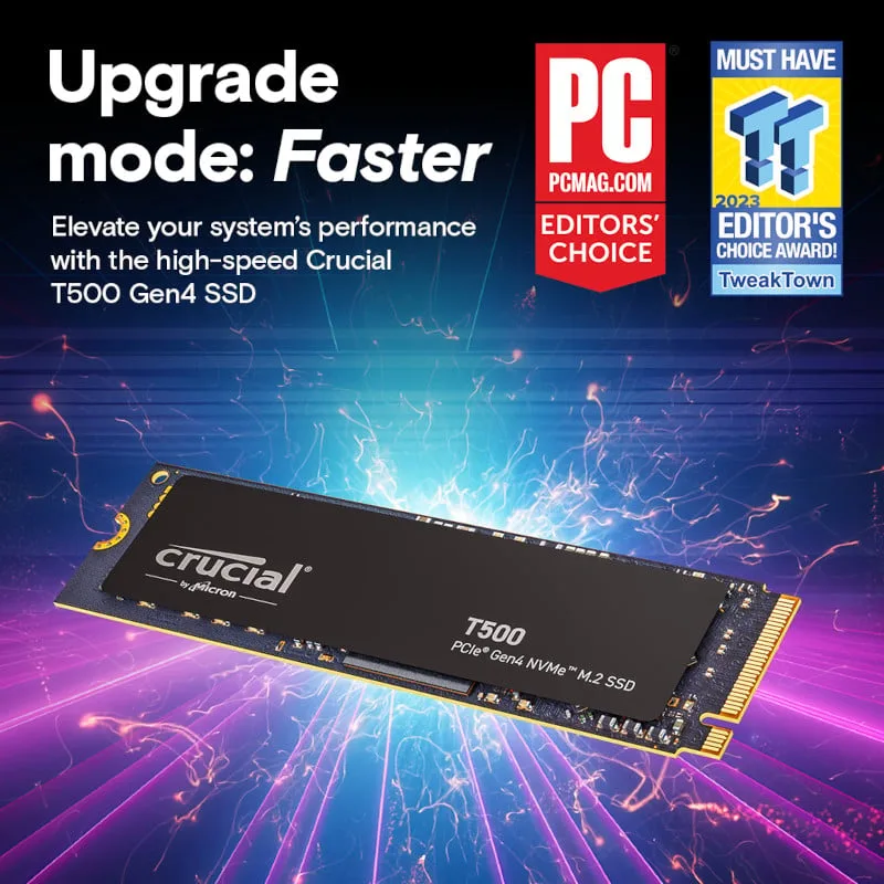 Crucial T500 500GB M.2 NVMe Gen4 NAND SSD - Image 8