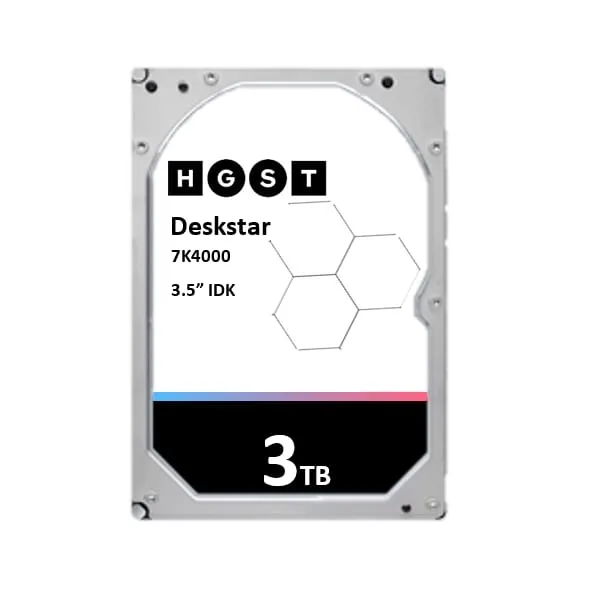 3TB HGST - 3.5" SATA 7200rpm 64MB Internal HD (Pulled)