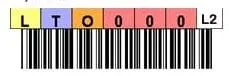 LTO-2 Barcode Label (Random numbered)