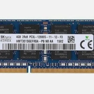 4GB SK Hynix, DDR3 16000MHz, 2Rx8 PC3L-12800S, Laptop SODIMM RAM