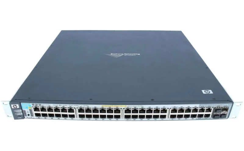 HPe PROCURVE,  3500-48G-POE, YL 44-PORT 1000BASE-T, SMART  ETHERNET SWITCH (HP ReNew 1Yr Warranty)