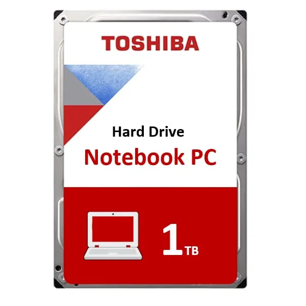 1TB Toshiba 2.5" SATA-3, 512n, 5400rpm, 8MB Cache, Premium Notebook HDD