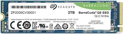 2TB Seagate Barracuda Q5, M.2 (2280), NVMe, PCIe Gen 3x4, 3D QLC, SSD for Desktop/Laptop