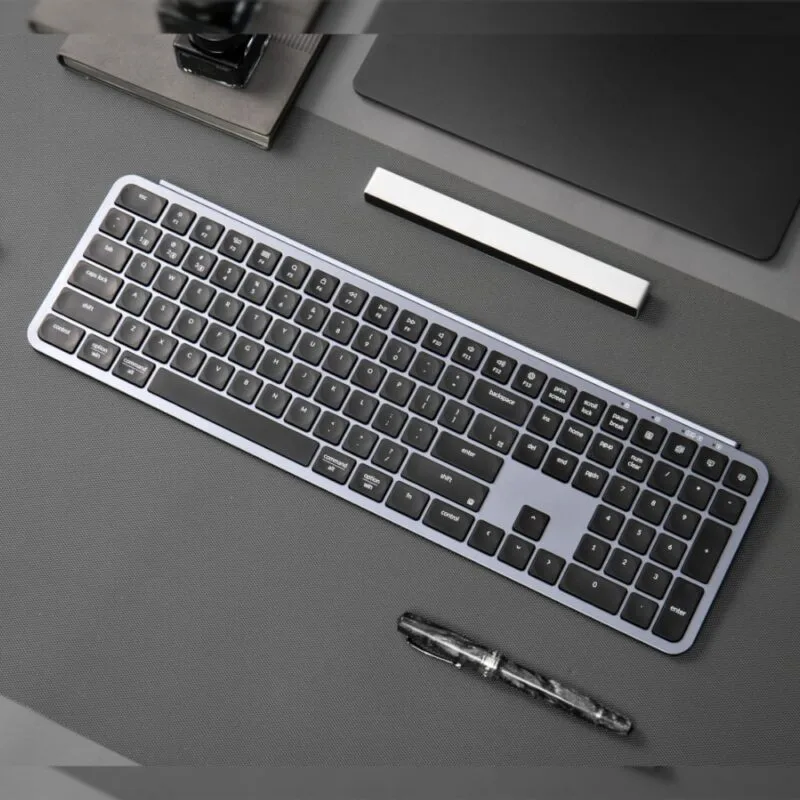 Keychron B6 Pro Ultra-Slim 100% Wireless Keyboard – Space Grey - Image 4