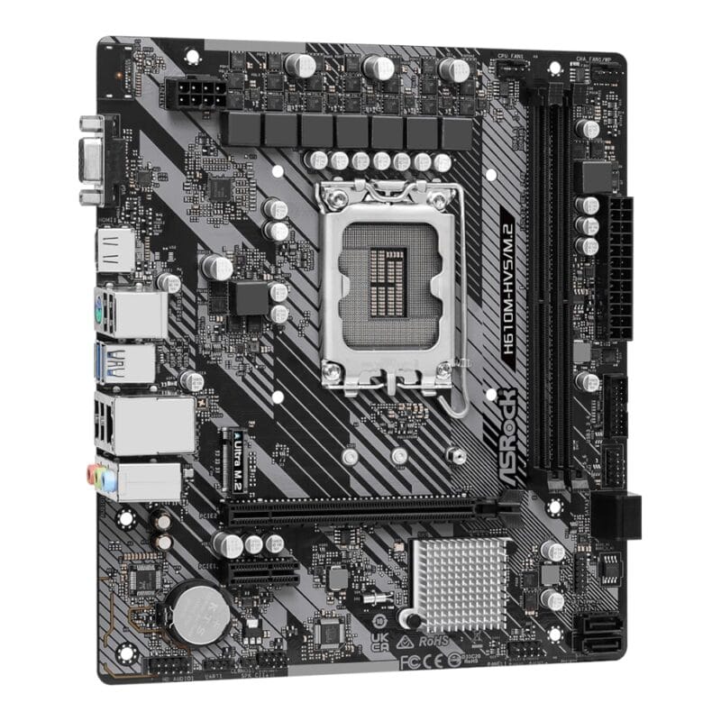 ASRock H610M-HVS/M.2 R2.0 Intel LGA 1700 m-ATX Motherboard - Image 4