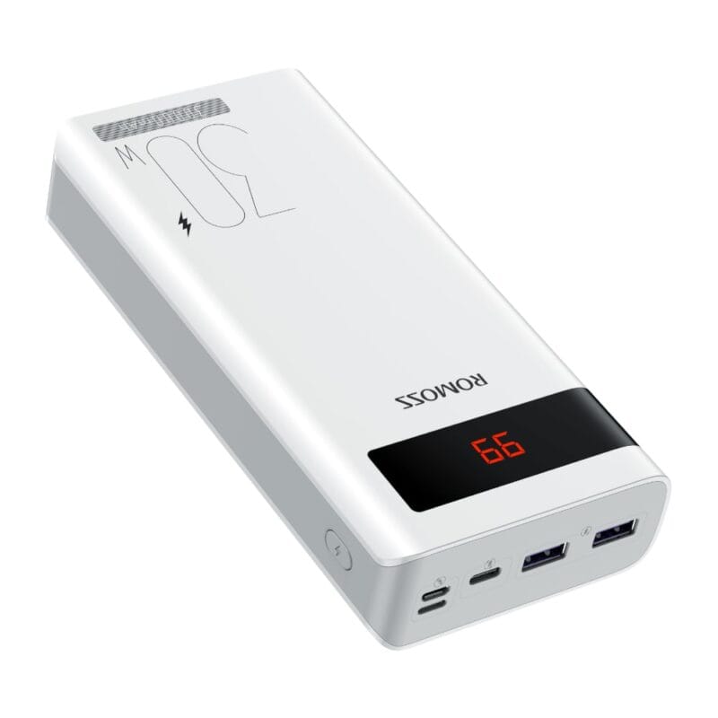 Romoss Sense 8PS Pro 30000mAh 30W Fast Charge Power Bank - White - Image 2