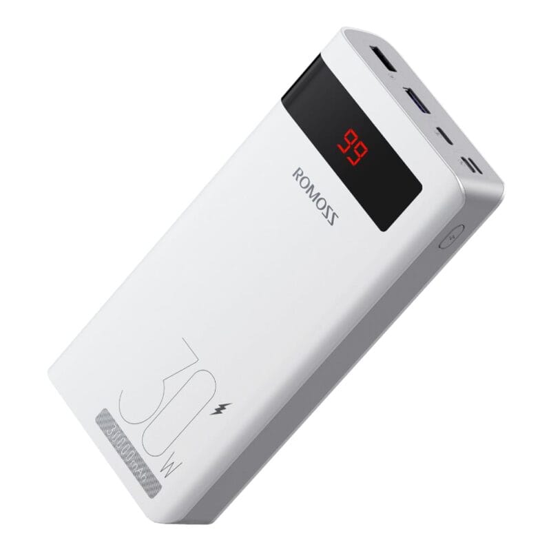 Romoss Sense 8PS Pro 30000mAh 30W Fast Charge Power Bank - White - Image 4