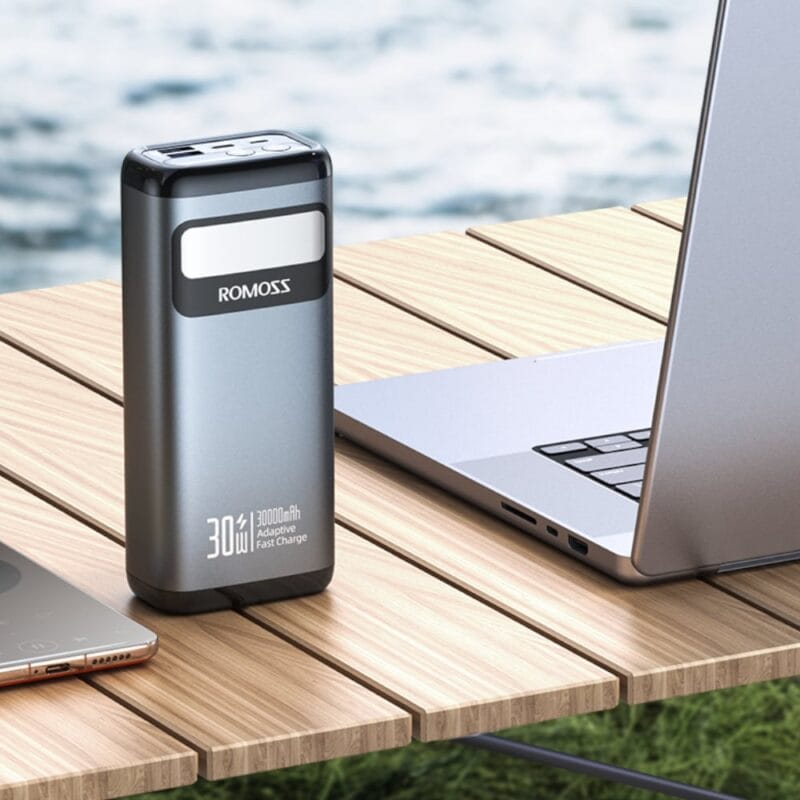 Romoss PMT30 30000mAh 30W Fast Charge Power Bank – Black - Image 6