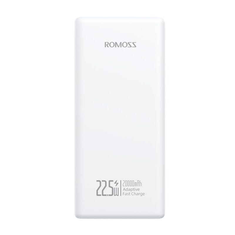 Romoss PRC20 20000mAh 22.5W Fast Charge Power Bank – White - Image 2