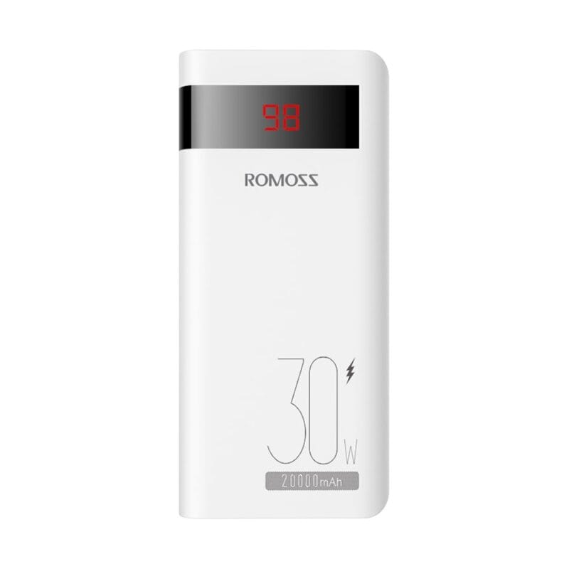 Romoss Sense 6PS Pro 20000mAh 30W Fast Charge Power Bank - White - Image 2