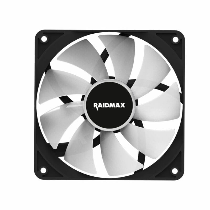 Raidmax NVX120FBDC4 120mm 3pin ARGB 4in1 Fan - Black - Image 3