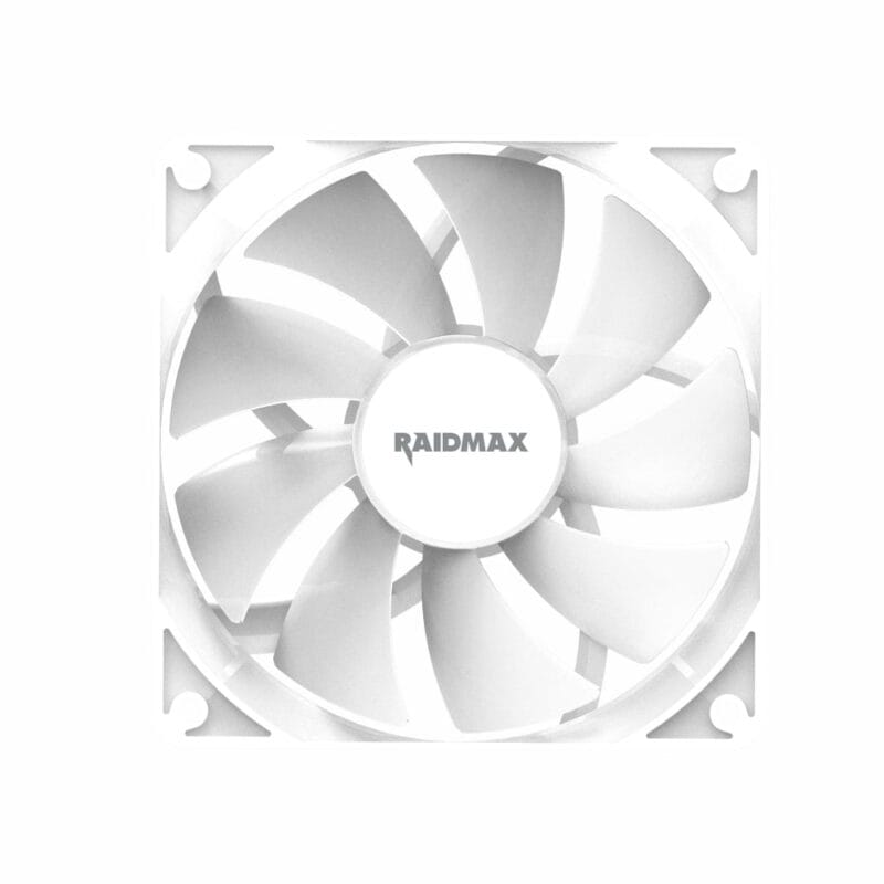 Raidmax NVX120FWDC4 120mm 3pin ARGB 4in1 Fan - White - Image 3