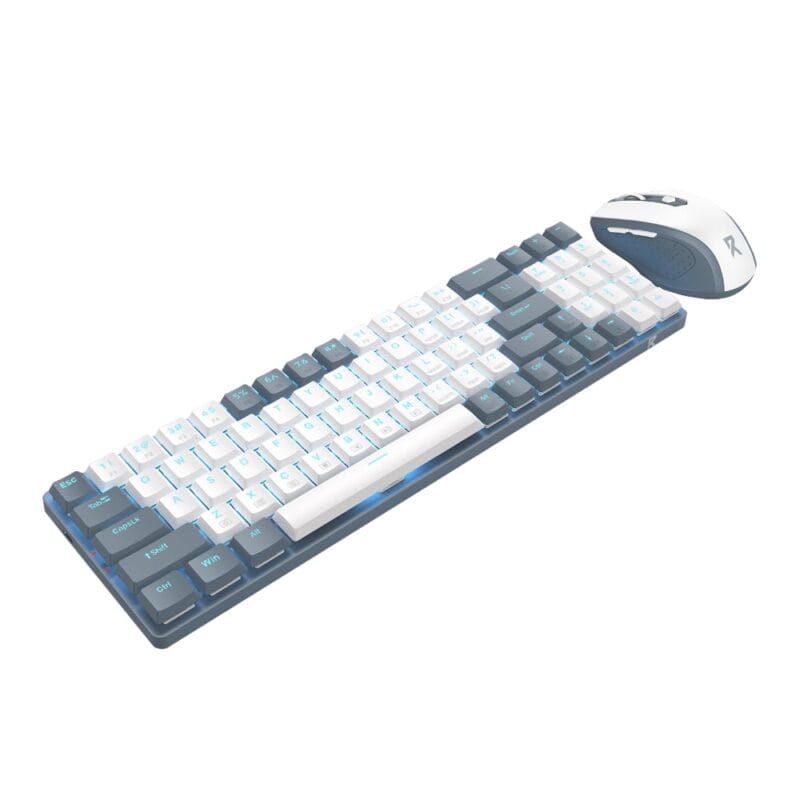 Redragon BS8772 Wireless Keyboard and Mouse Combo - Grey/White - Image 3