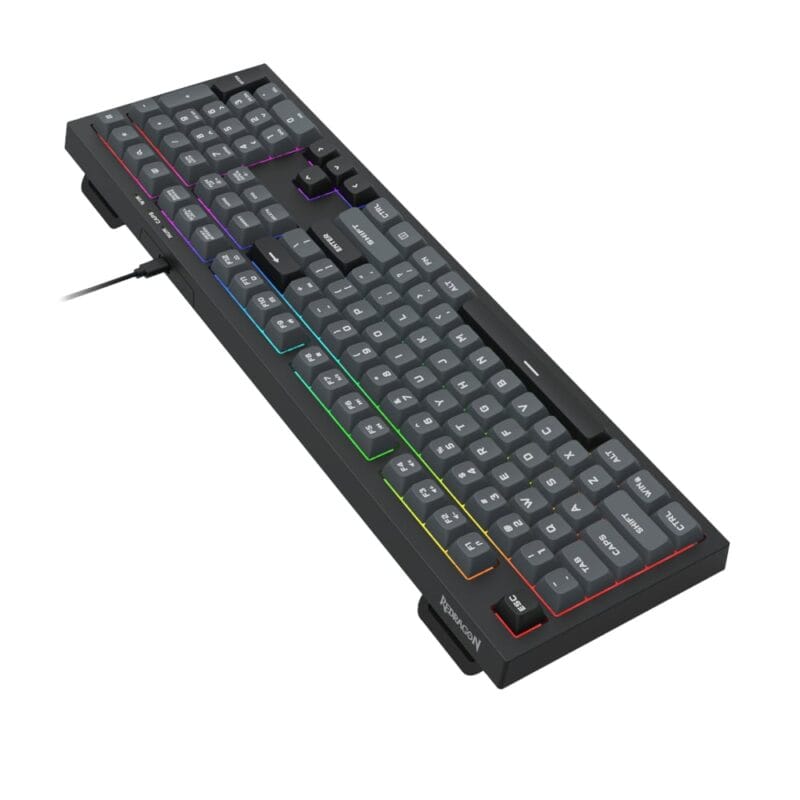 REDRAGON CRUX Membrane Gaming Keyboard - Black - Image 4