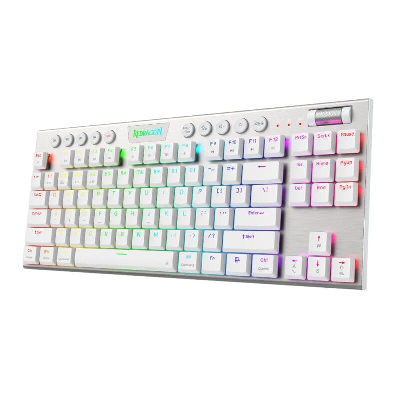 Redragon K621W HORUS PRO RGB TKL RGB Mechanical Gaming Keyboard - White - Image 3