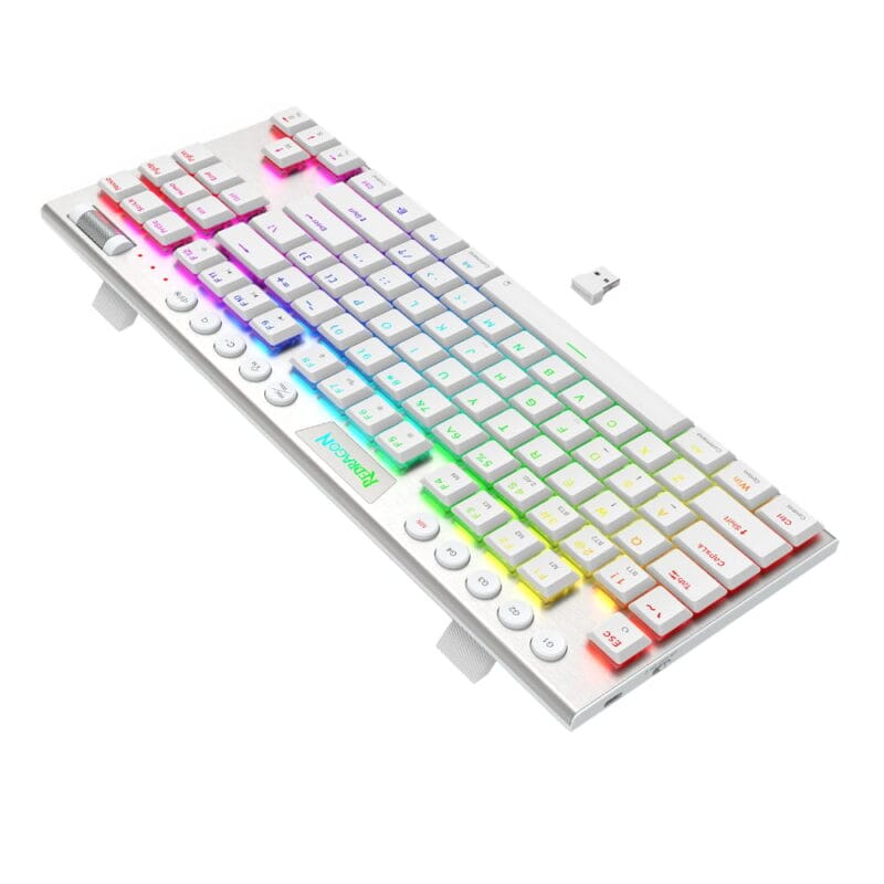 Redragon K621W HORUS PRO RGB TKL RGB Mechanical Gaming Keyboard - White - Image 5