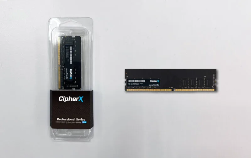 16GB CipherX Professional Series, DDR4 (3200Mhz) SODIMM CL16, Notebook Memory Module (Lifetime Warranty)
