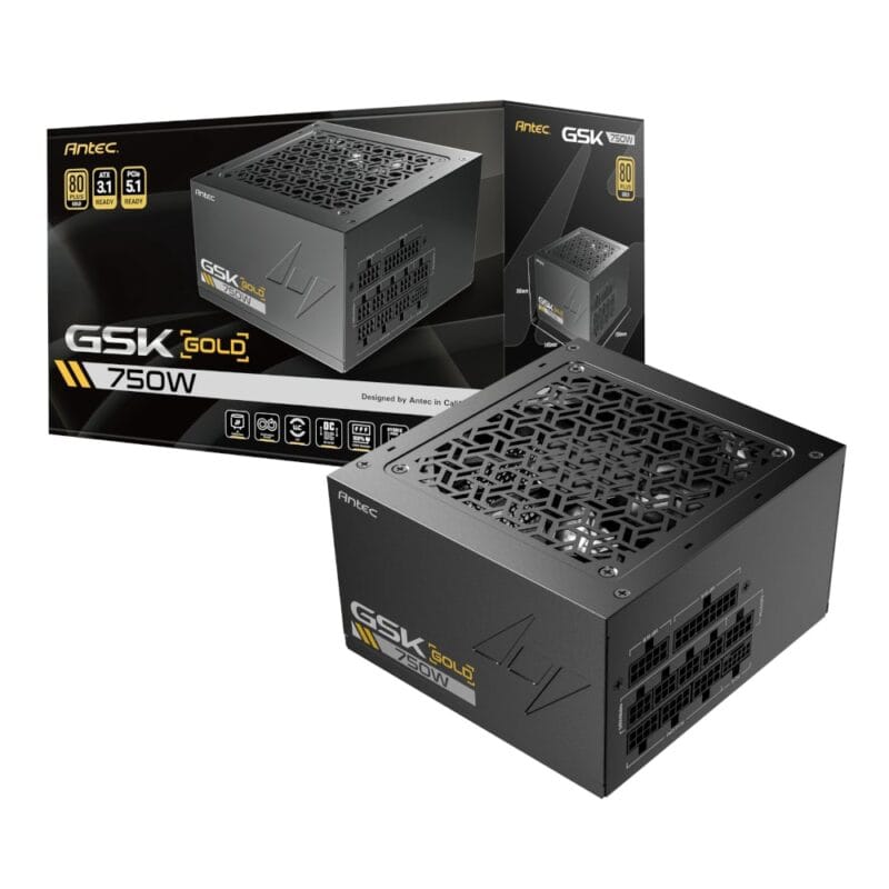 Antec GSK 750W PCIe 5.1 Gen5 80 PLUS Gold Fully Modular Power Supply - Image 5