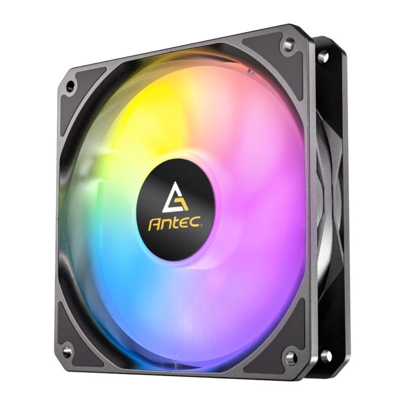 Antec P12 PWM 120mm ARGB Reverse Case Fan - Black - Image 4