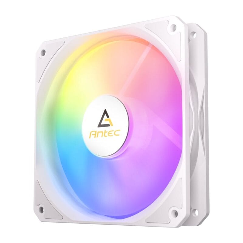 Antec P12 PWM 120mm ARGB Reverse Case Fan - White - Image 4