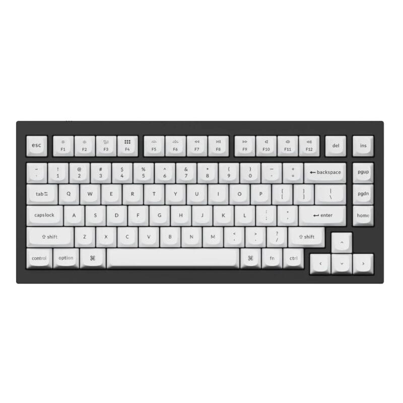 Keychron Double Shot PBT OSA Full Keycap Set - Black/White - Image 2