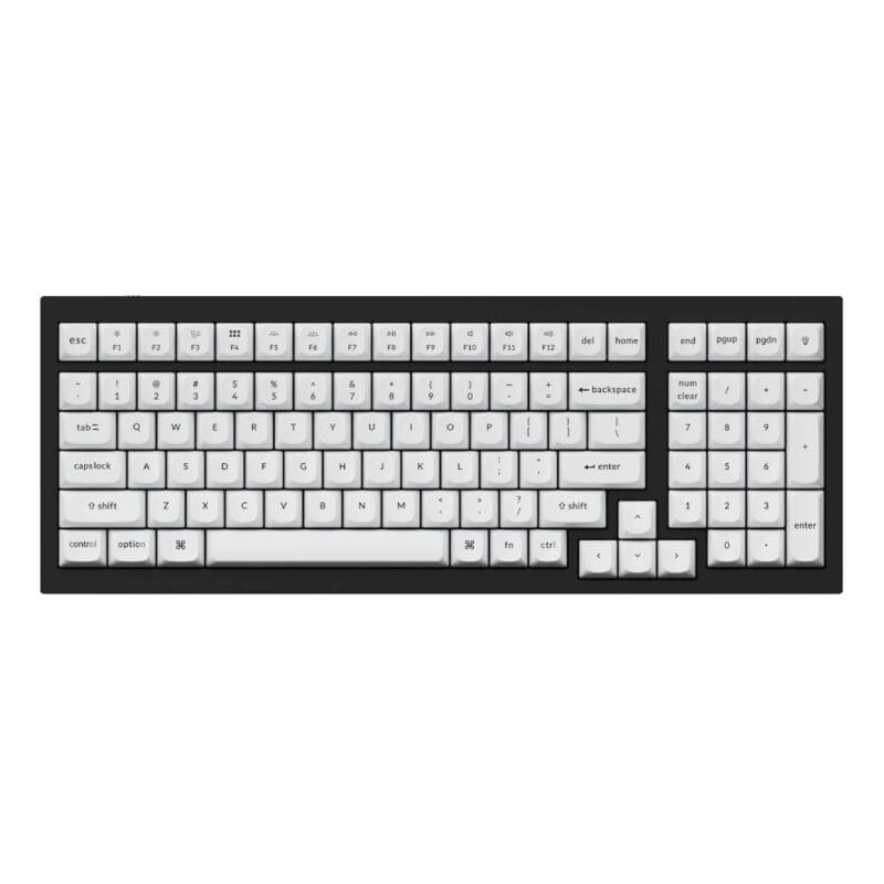 Keychron Double Shot PBT OSA Full Keycap Set - Black/White - Image 3