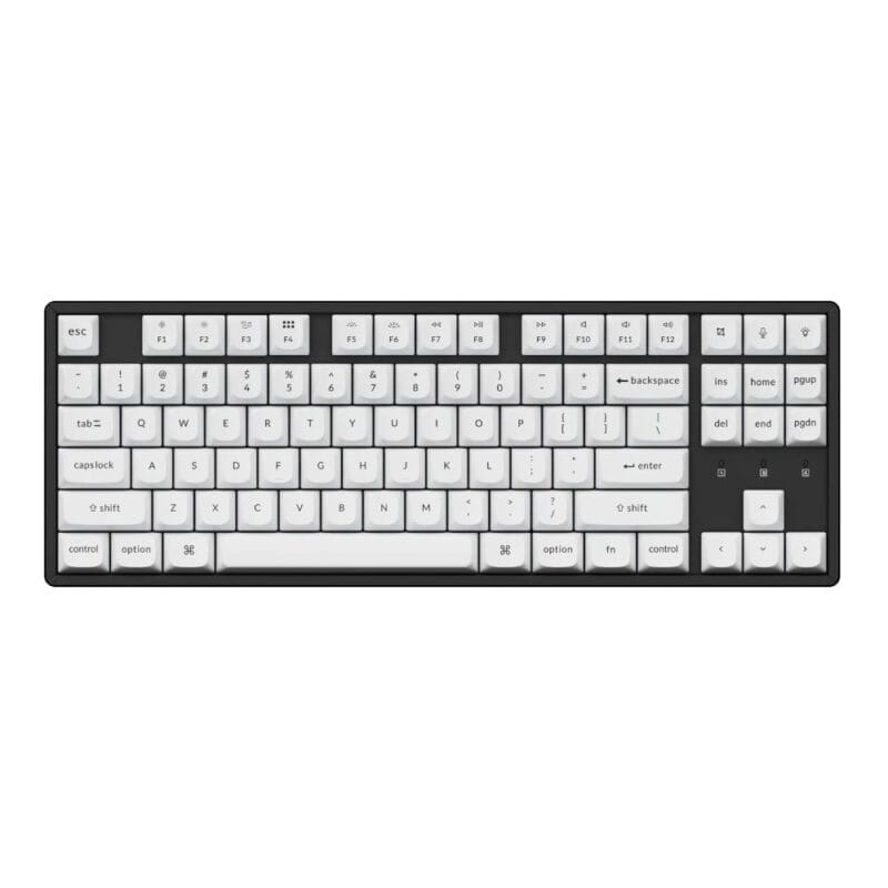 Keychron Double Shot PBT OSA Full Keycap Set - Black/White - Image 4