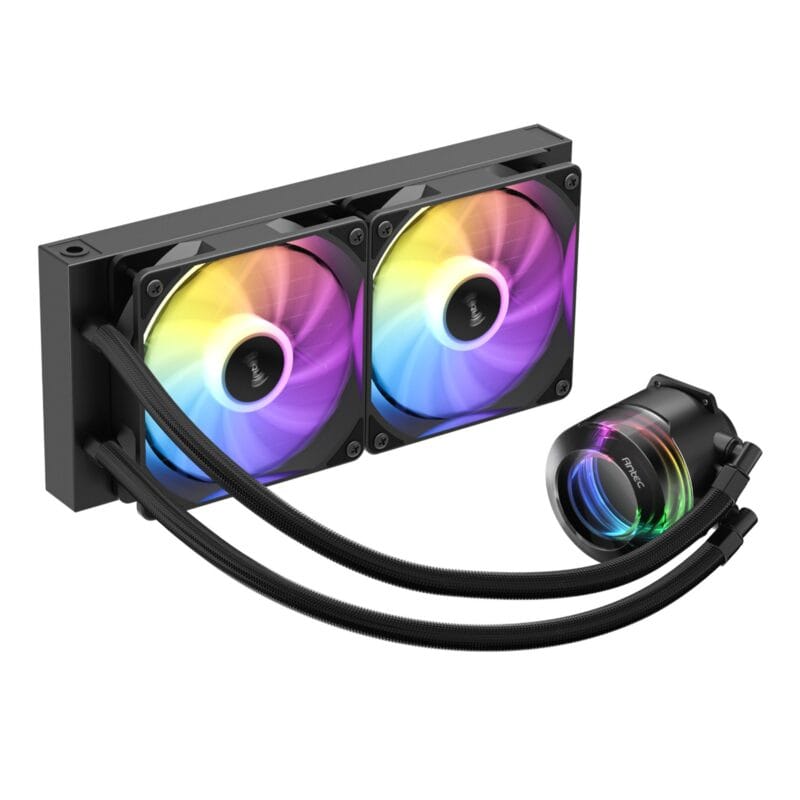 Antec VORTEX LUM 240 ARGB AIO CPU Liquid Cooler – Black - Image 3