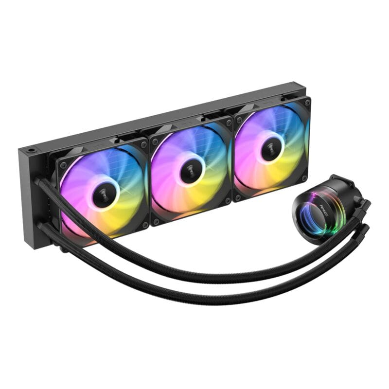 Antec VORTEX LUM 360 ARGB AIO CPU Liquid Cooler - Black - Image 3