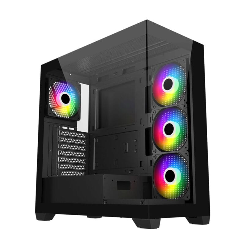 FSP M340 ARGB ATX Gaming Chassis - Black