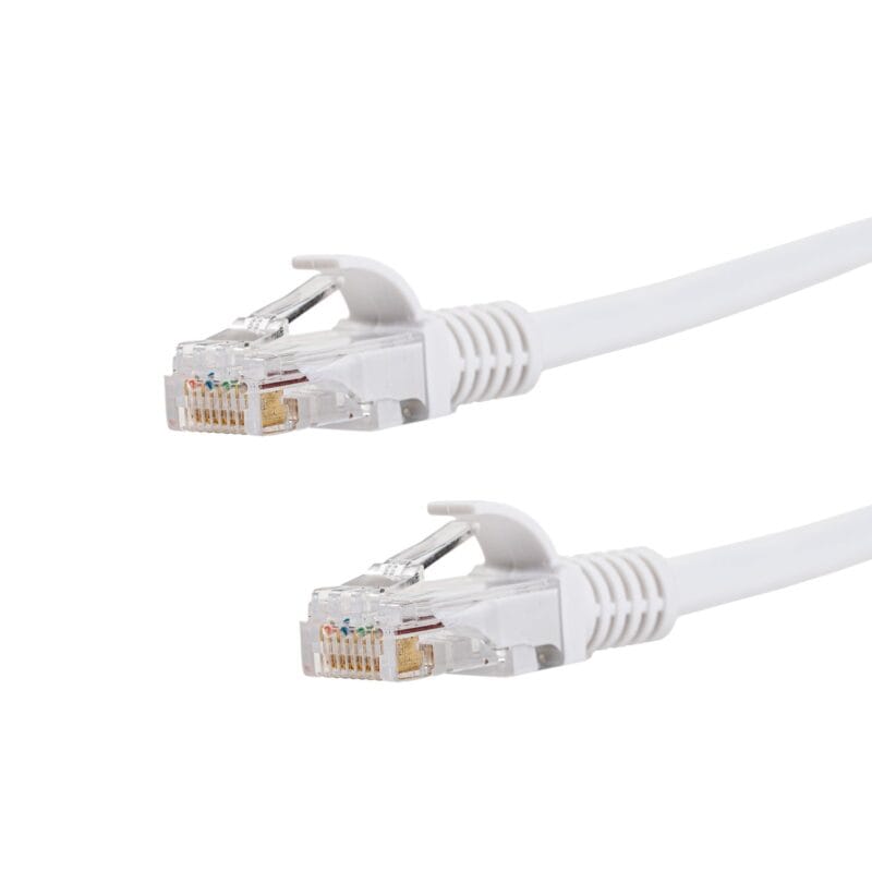 Gizzu Cat6 UTP Fly Lead Ethernet Network Cable 1m – White