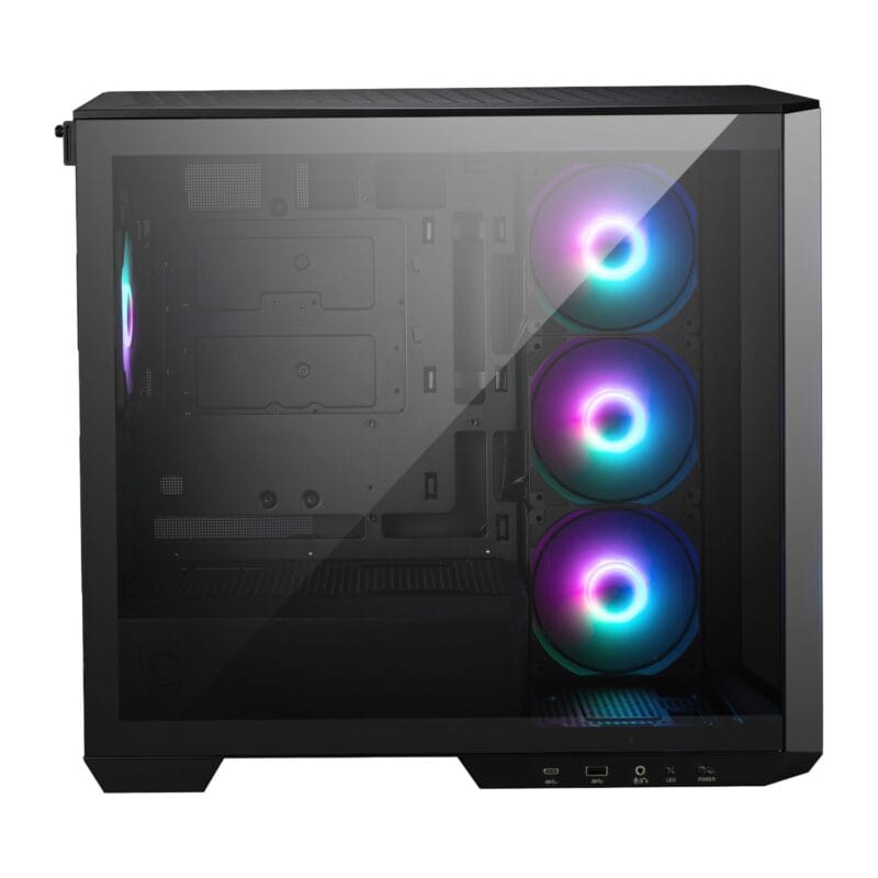 MSI MAG PANO M100R PZ M-ATX ARGB Gaming Chassis - Black - Image 4