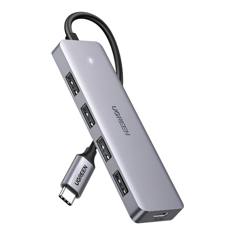 UGREEN CM219-70336 4-in-1 Hub | USB 3.0 | Type-C - Silver