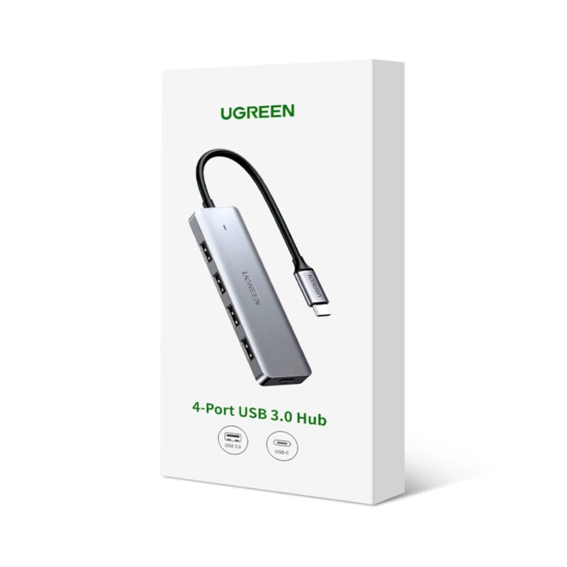 UGREEN CM219-70336 4-in-1 Hub | USB 3.0 | Type-C - Silver - Image 5